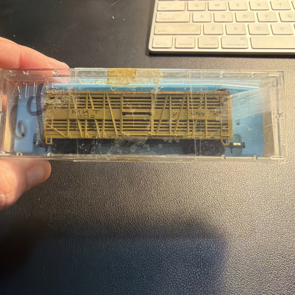 Atlas N Scale 2251 Katy MKT Stock Cattle Car 602